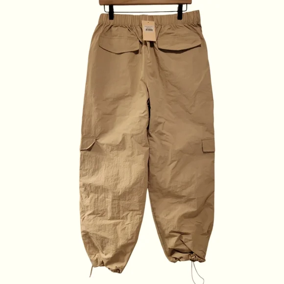 WILO, NWT, Parachute Cargo Pants, 2 Tone (Clay) Cinched Bottoms, Women's sz M, F - Picture 2 of 4